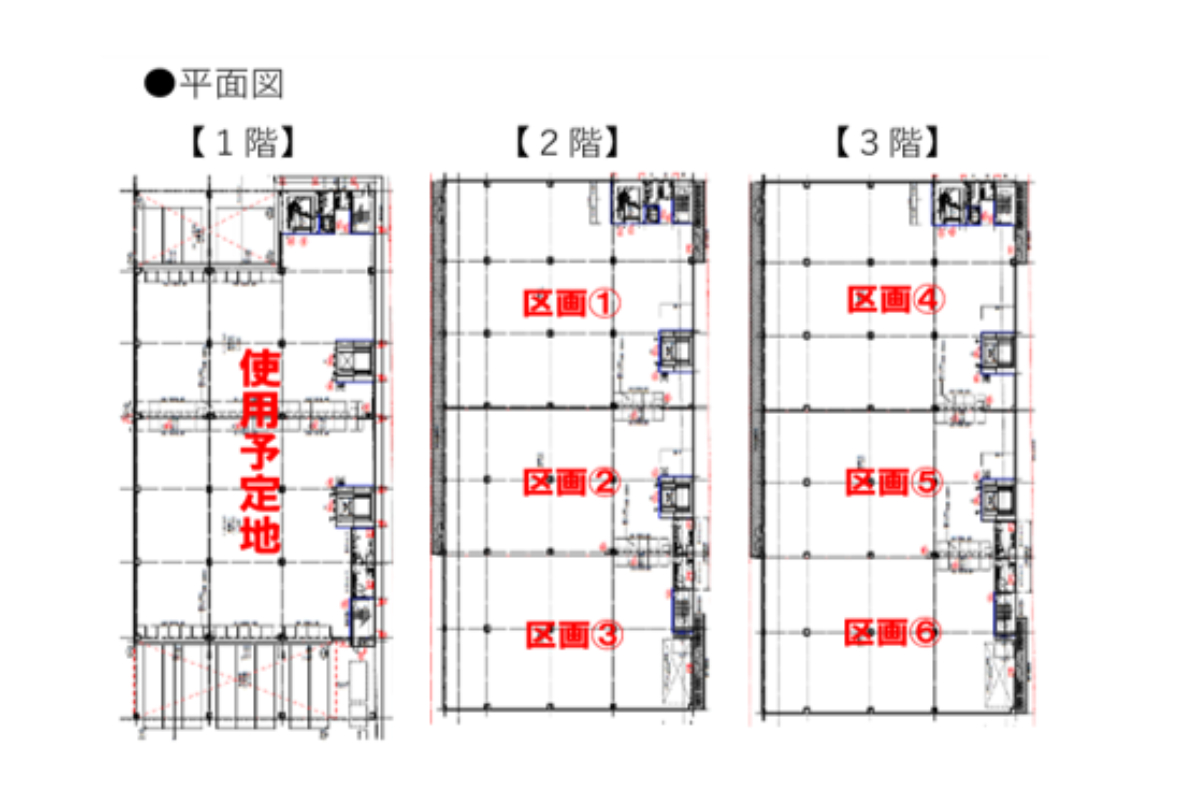 豊見城物流センターの平面図